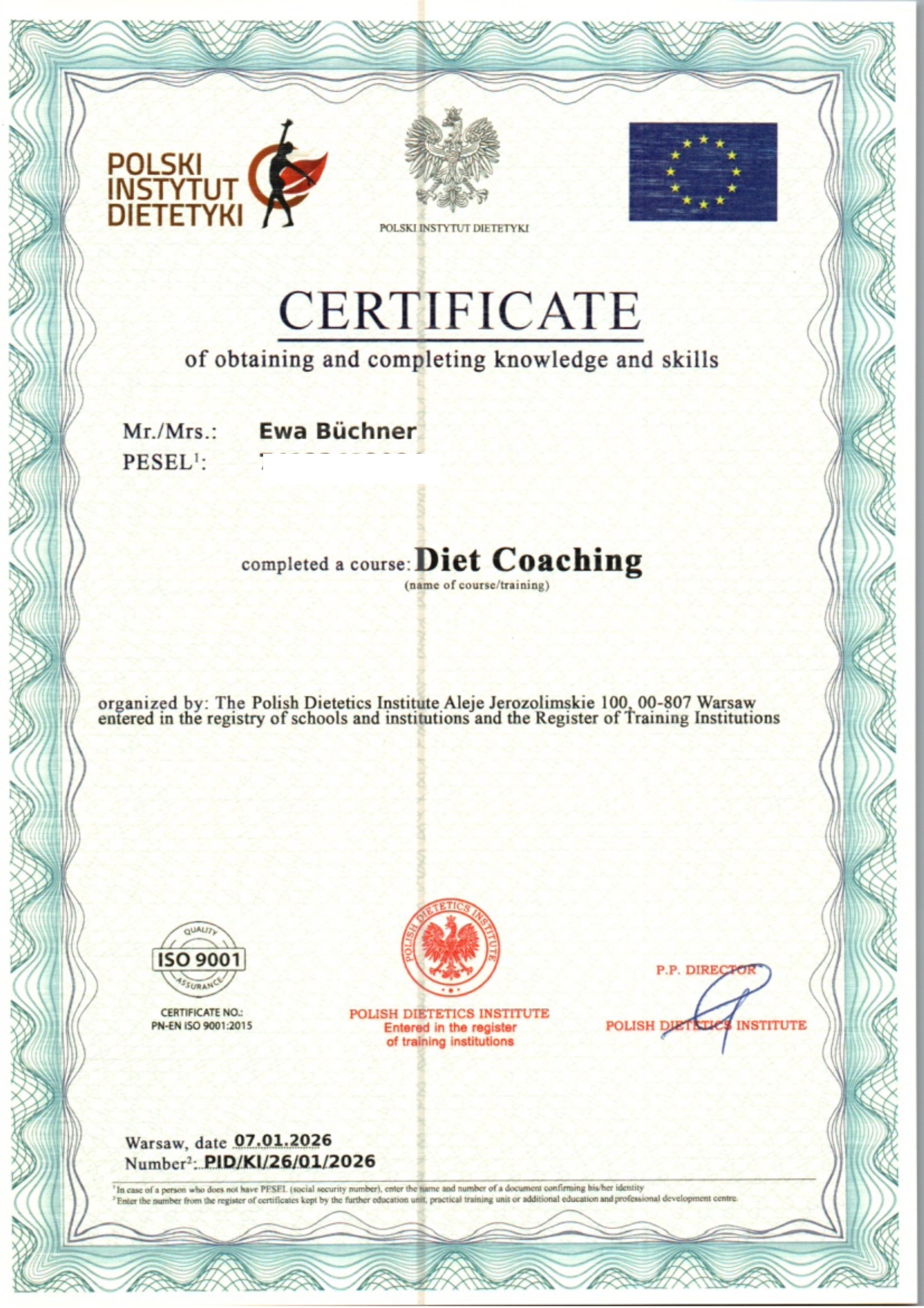 Diet Coaching - wersja angielska - Ewa Büchner
